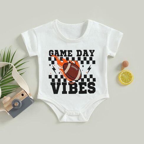 FEIBEL Unisex Baby Summer Clothes Baby Boy Girl Short Sleeve Bodysuit Waffle Knitted Romper Crewneck Playsuits in Kuwait