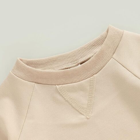Newborn Baby Girl Boy Sweatshirt Romper Long Sleeve 0 3 6 12 18 Months Fall Winter Clothes in Kuwait