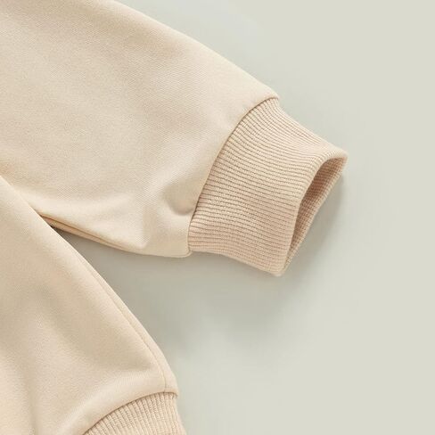 Newborn Baby Girl Boy Sweatshirt Romper Long Sleeve 0 3 6 12 18 Months Fall Winter Clothes in Kuwait