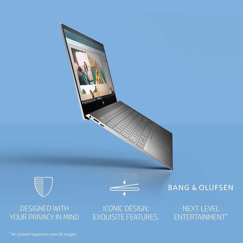 HP ENVY 13-13.99 Inches Thin Laptop w/ Fingerprint Reader, 4K Touchscreen, Intel Core i7-8565U, NVIDIA GeForce MX250 Graphics, 16GB SDRAM, 512GB SSD, Windows 10 Home (13-aq0044nr, Natural Silver) in Saudi Arabia