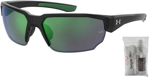 Under Armour Blitzing UA0012/G/S Rectangular Sunglasses for Men + BUNDLE With Designer iWear Eyewear Kit in Kuwait