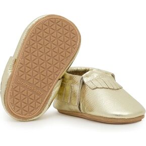 BirdRock Baby Hard Sole Moccasins - Genuine Leather Shoes for Boys and Girls