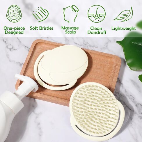 haakaa Silicone Shampoo Brush - Cradle Cap Brush Comb - Baby Hair Scrubber - Baby Bath Essentials - 1pk-Pea Green in Saudi Arabia