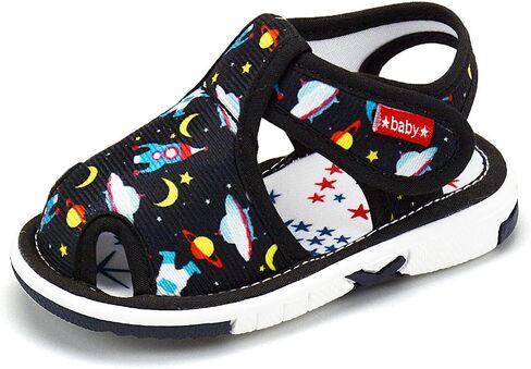 Baby Boy Girl Summer Sandals Infant Squeaky Shoes Lightwight Non-Slip Toddler First Walkers in Kuwait