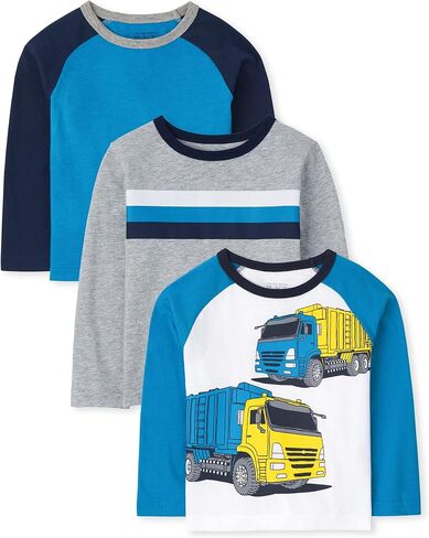 The Children's Place Baby and Toddler Boys Graphic Top 3-Pack in Saudi Arabia