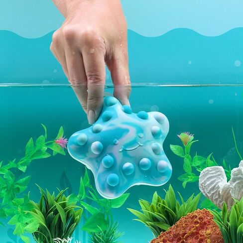 Munchkin® Pop Squish™ Popping Bath Toy - Mold-Free Squeezable Sensory Baby Fidget Toy Without Holes, Starfish in Saudi Arabia