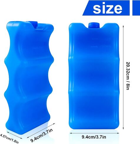 Tecmisse 5 Pack Blue Reusable Ice Packs for Breastmilk Storage, Bottle Ice Packs for Breastfeeding Mom in Saudi Arabia