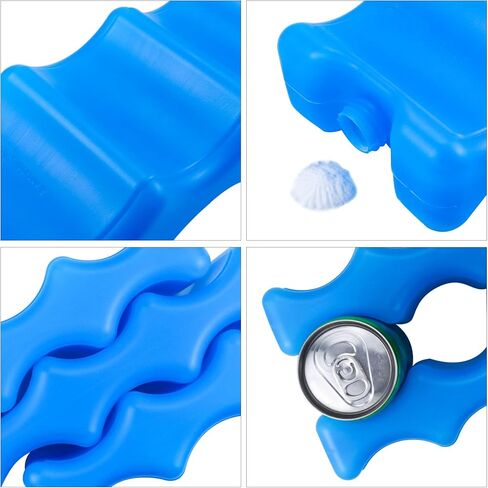 Tecmisse 5 Pack Blue Reusable Ice Packs for Breastmilk Storage, Bottle Ice Packs for Breastfeeding Mom in Saudi Arabia