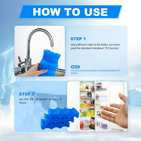Tecmisse 5 Pack Blue Reusable Ice Packs for Breastmilk Storage, Bottle Ice Packs for Breastfeeding Mom in Saudi Arabia