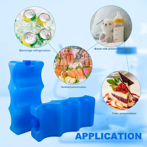 Tecmisse 5 Pack Blue Reusable Ice Packs for Breastmilk Storage, Bottle Ice Packs for Breastfeeding Mom in Saudi Arabia