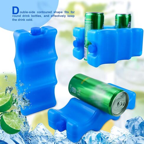 Tecmisse 5 Pack Blue Reusable Ice Packs for Breastmilk Storage, Bottle Ice Packs for Breastfeeding Mom in Saudi Arabia