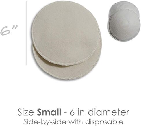 Merino Wool Nursing Pads, Style Softline, Regular Thickness, 5 in. Diameter in Saudi Arabia