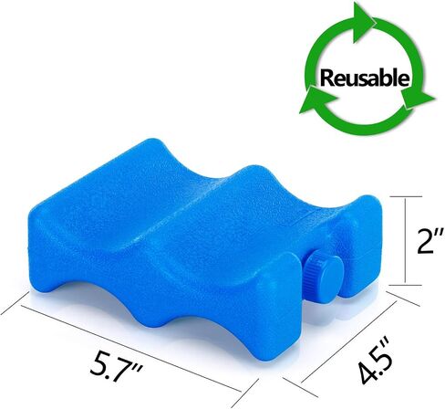 Teamoy Breastmilk Ice Pack (Pack of 2), Small | Bottle Ice Packs for Breastmilk Storage and Breastfeeding Working Mom in Saudi Arabia