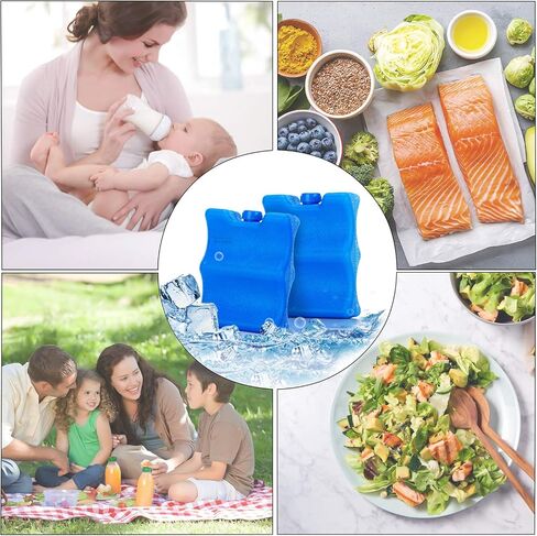 Teamoy Breastmilk Ice Pack (Pack of 2), Small | Bottle Ice Packs for Breastmilk Storage and Breastfeeding Working Mom in Saudi Arabia