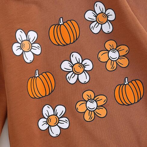 Halloween Baby Girl Boy Clothes Pumpkin Print Sweatshirt Romper Infant Long Sleeve One Piece Romper Fall Outfits in Saudi Arabia