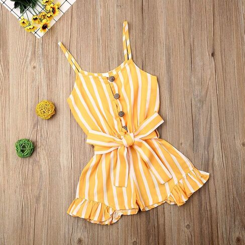 Kids Toddler Baby Girl Red Plaid Big Bow Sleeveless Romper Jumpsuit Trousers Clothes Outfits in Kuwait