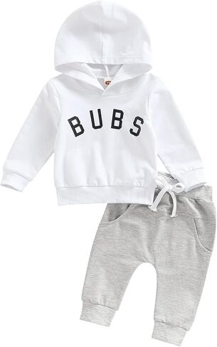 2Pcs Baby Boys Hoodie Tops Pants Set Dinosaur Deer Print Sweatsuit Fall Winter Outfits in Saudi Arabia