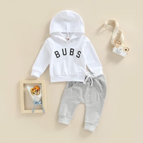 2Pcs Baby Boys Hoodie Tops Pants Set Dinosaur Deer Print Sweatsuit Fall Winter Outfits in Saudi Arabia