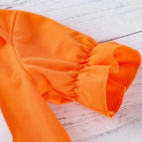 بدلة ماي فيرست هالووين للأطفال حديثي الولادة للأولاد والبنات برتقالية من قطعة واحدة خدعة لخدعة مع عصابة رأس in Kuwait