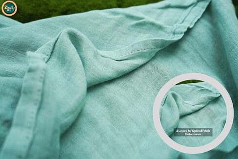 Ziggly Muslin Swaddle Moon Grey Deluxe Four Layer Blankets 70% Cotton 30% Bamboo for Newborn Babies:Multiuse, Soft, Breathable Swaddle, Nursery, Crib, Stroller Cover 47"x47" Large in Saudi Arabia