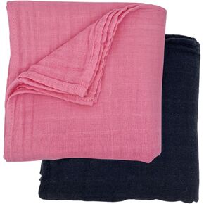 Organic Muslin Swaddle Blankets for New Born Boys Girls (2PCS Option #10) in Kuwait