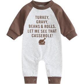 Muasaaluxi Baby Girl Boy Halloween Outfit Long Sleeve Pumpkin Romper Onesie One Piece Jumpsuit Halloween Baby Clothes 0-18M in Saudi Arabia