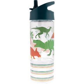 Stephen Joseph, Kids Sip and Snack Water Bottle, 12 oz Tritan BPA Free, Drink and Snack Water Bottle for Girls & Boys, Back to School Water Bottle, Blue Dino