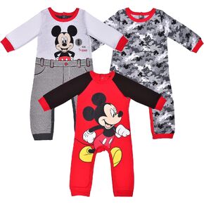 Disney Baby Boys' Mickey 3 Pack Coveralls in Kuwait