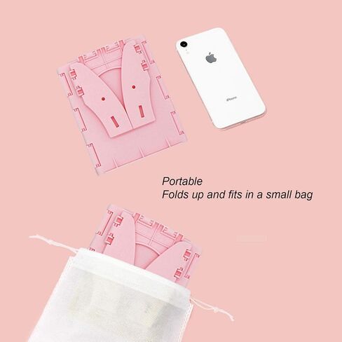 Travel Potty for Kids, Reusable Portable Folding Potty for Toddler, Travel Foldable Toilet for Travel Outdoor Camping, Toddler Potty Seat for Baby Potty Training (Pink) in Saudi Arabia