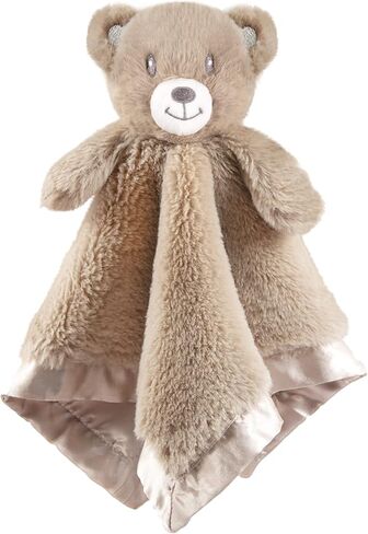 بطانية BEILIMU Baby Bear Security بطانية ناعمة من Minky Baby Lovey Animal Plush هدية محببة للجنسين للأطفال الصغار والأولاد والبنات، 14 بوصة (بني فاتح) in Kuwait