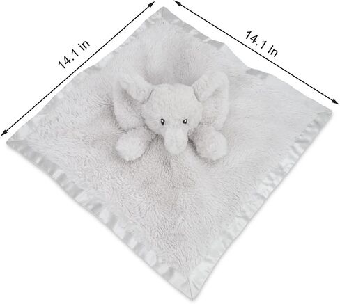 بطانية BEILIMU Baby Bear Security بطانية ناعمة من Minky Baby Lovey Animal Plush هدية محببة للجنسين للأطفال الصغار والأولاد والبنات، 14 بوصة (بني فاتح) in Kuwait