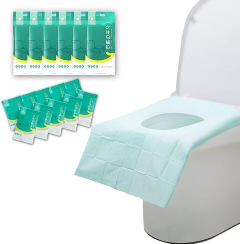 Ditind Toilet Seat Covers Disposable, 30 Pcs Toilet Seat Covers for Travel Accessories (15.8×23.6 inch), Extra Large PE Film Travel Toilet Mats Covers for Kids and Adults Potty Training in Saudi Arabia
