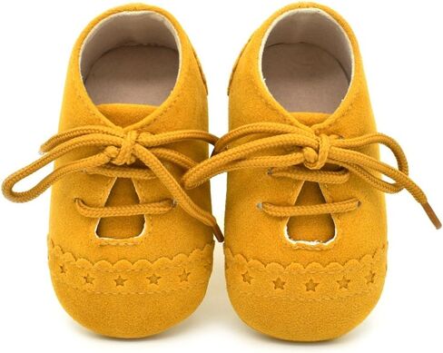 Dukars Baby Boys Girls Soft Sole Moccasins Lace-up Infant Toddler Shoes Sneaker in Kuwait