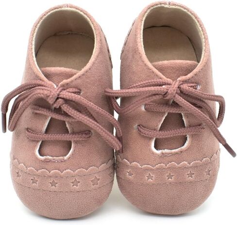 Dukars Baby Boys Girls Soft Sole Moccasins Lace-up Infant Toddler Shoes Sneaker in Kuwait