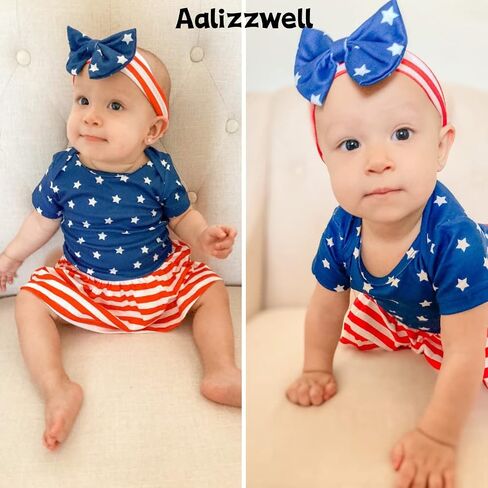Aalizzwell Newborn Infant Baby Girls Bodysuit Dress in Kuwait