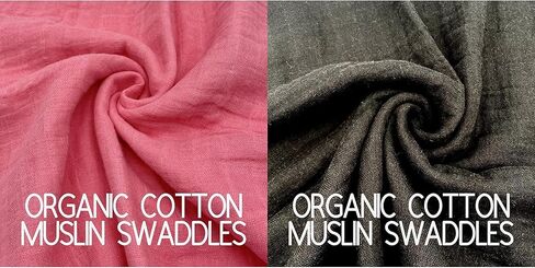 Organic Muslin Swaddle Blankets for New Born Boys Girls (2PCS Option #10) in Kuwait