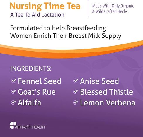 شاي مايلكيز وقت الرضاعة من فيرهافن هيلث: لزيادة كمية الحليب in Kuwait