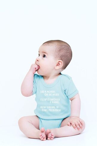 CBTwear Did 9 Months Escaped Through a Tunnel Funny Baby Bodysuit in Saudi Arabia