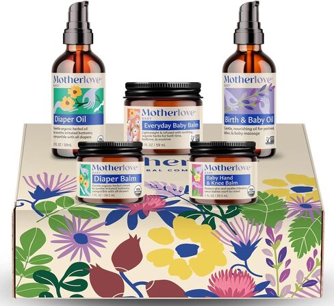 صندوق هدايا العناية بجسم الطفل من Motherlove - العناية بالجسم النظيف لحديثي الولادة والرضع والأطفال الصغار - هدية استحمام الطفل ومستلزمات الحضانة in Kuwait