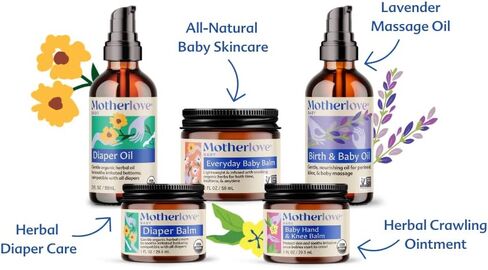 صندوق هدايا العناية بجسم الطفل من Motherlove - العناية بالجسم النظيف لحديثي الولادة والرضع والأطفال الصغار - هدية استحمام الطفل ومستلزمات الحضانة in Kuwait