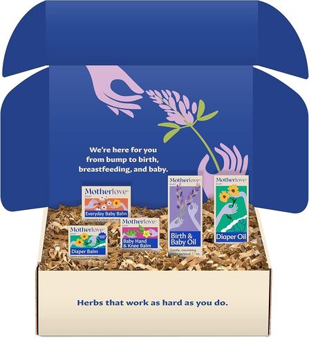 صندوق هدايا العناية بجسم الطفل من Motherlove - العناية بالجسم النظيف لحديثي الولادة والرضع والأطفال الصغار - هدية استحمام الطفل ومستلزمات الحضانة in Kuwait