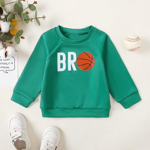 OPAWO طفل رضيع الفتيان الرياضة بلوزات كرة السلة كرة القدم البيسبول كرة القدم إخوانه الجرافيك البلوز الرضع قمم تي شيرت 9M-3T in Kuwait