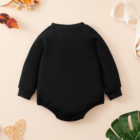 Weixinbuy Newborn Boy Girl Outfits Baby Long Sleeve Dinosaur Romper Oversized Sweatshirt Infant Fall Clothes 0-18M in Saudi Arabia