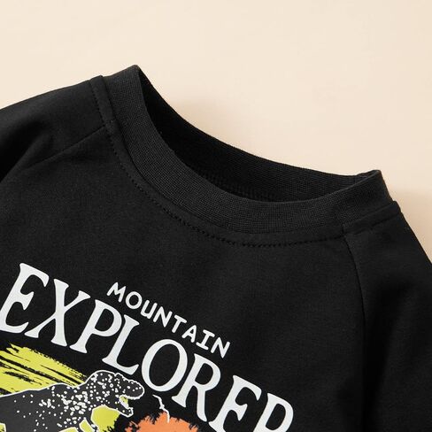 Weixinbuy Newborn Boy Girl Outfits Baby Long Sleeve Dinosaur Romper Oversized Sweatshirt Infant Fall Clothes 0-18M in Saudi Arabia