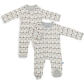 بيجامة ماجنتيك مي سيمبلي قطعة واحدة + مجموعة ملابس أطفال من القطن العضوي مع قفل مغناطيسي سريع (عبوتان) in Kuwait