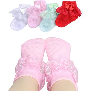 PrinceSasa Little Baby Girl Princess Lace Ruffles Socks Set in Saudi Arabia