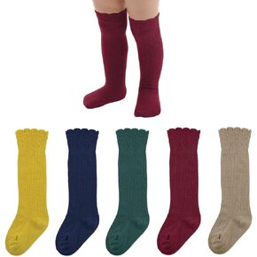 Baby Knee High Socks for Girls & Boys, Ruffled Long Tube Socks | Knee-High Length, Ruffled Detail, Long Tube Silhouette, Girls & Boys Design, Newborn to Toddler Sizing in Saudi Arabia
