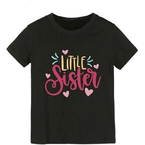 Baby Girl Big Sister Little Sister T Shirt Tops Sibling Matching Outfit Twins Sister Tees Big Sis Lil Sis Clothes