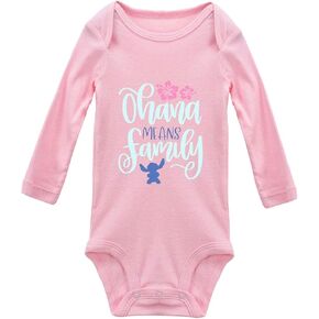 Ohana Means Family Baby Unisex Bodysuit Infant Casual Short Sleeve Onesie Romper in Saudi Arabia