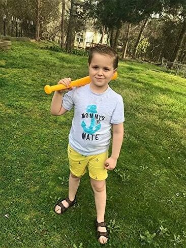 Funnymore Toddler Boy Cotton Summer Short Sleeve T-Shirt and Short Set in Saudi Arabia